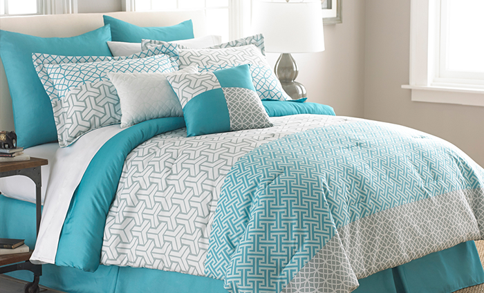 go to 8 piece Embroidered comforter set Mona